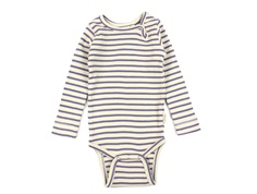 Petit Piao dusty violet/dark offwhite striped body modal